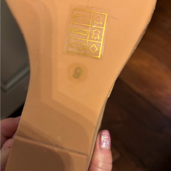 Jeffrey Campbell Rodillo Cutout Hi Wedge Peep Sandals Nude Size 9 - Picture 10 of 10